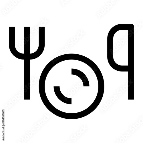 Kitchen thin icon