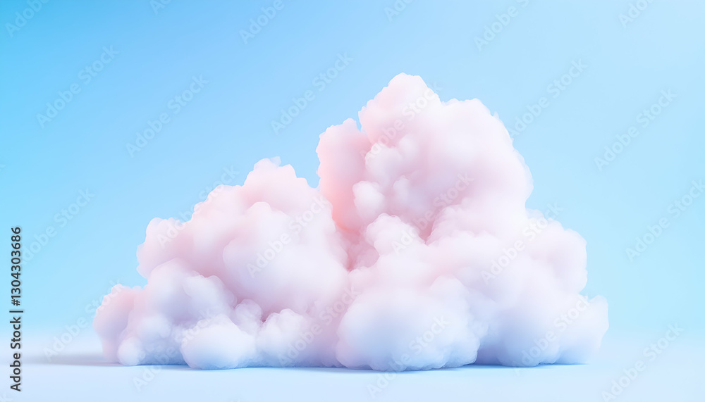 Pastel cloud formation on blue background Pastel cloud formation on blue background