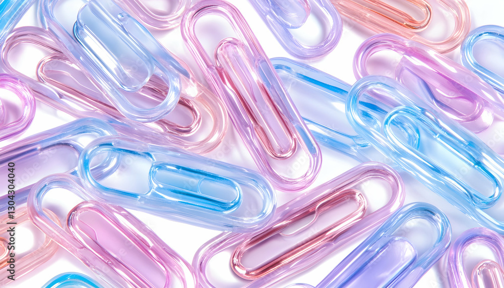 Pastel paperclips scattered on white background (1) Pastel paperclips scattered on white background (1)