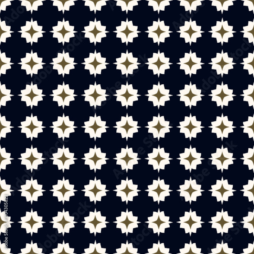 Abstract shapes geometric motif elegant pattern seamless ornate background. Flowers ornament floral concept art. Modern fabric design textile swatch ladies dress, man shirt all over print block.