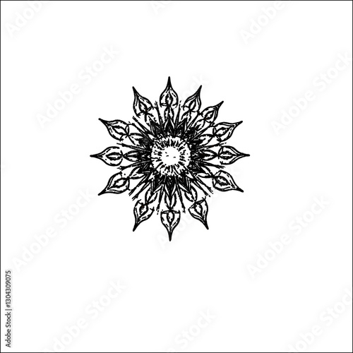 vector illustration of a flower