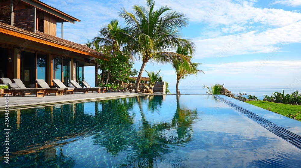 Relaxing Tropical Villa with Infinity Pool and Ocean View Paradise Relaxing Tropical Villa with Infinity Pool and Ocean View Paradise