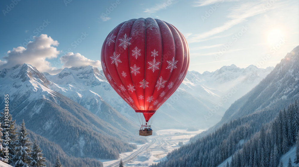 The balloon is filled with hot air and is being flown by a pilot The balloon is filled with hot air and is being flown by a pilot