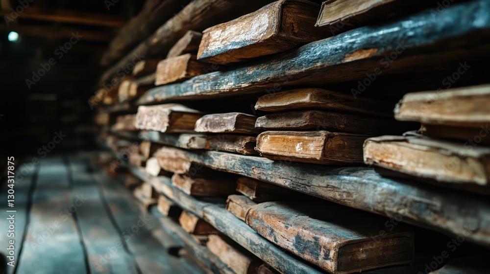 A collection of aged books resting on rustic wooden shelves, showcasing the beauty of timeworn literature and the charm of a vintage library atmosphere. A collection of aged books resting on rustic wooden shelves, showcasing the beauty of timeworn literature and the charm of a vintage library atmosphere.