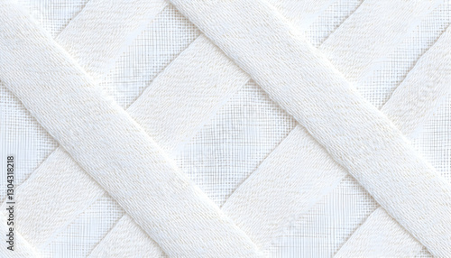 Woven fabric texture, crisscross pattern, off-white background