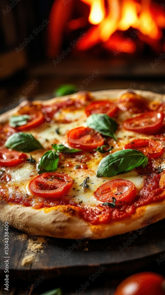 custom made wallpaper toronto digitalAuthentic Neapolitan pizza with fresh ingredients and herbs