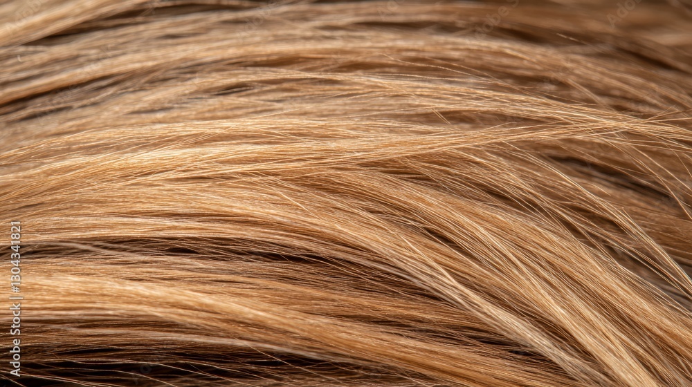 Fototapeta premium closeup of dry damaged hair with severe split ends and frizz.