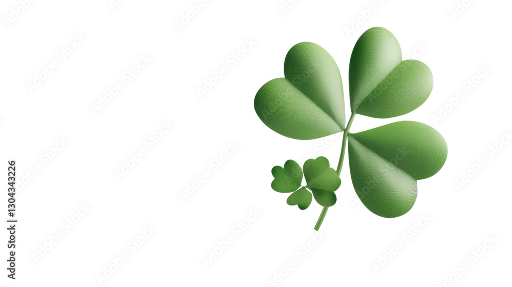green leaf clover isolated on white background green leaf clover isolated on white background