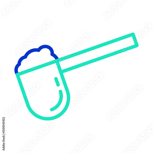 spoon outline dual color icon
