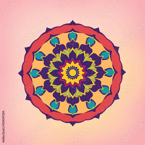 oriental mandala motif