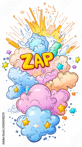 Colorful Zap Comic Explosion