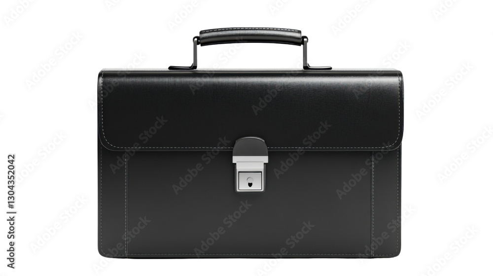 black briefcase isolated on white background black briefcase isolated on white background