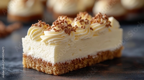 Wallpaper Mural A creamy cloud of white chocolate cake, its moist crumb kissed by a dollop of rich, tangy whipped cream, a symphony of textures and flavors. Torontodigital.ca