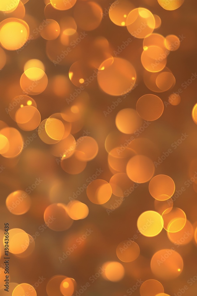 Obraz premium Beautiful golden bokeh lights creating a warm ambiance