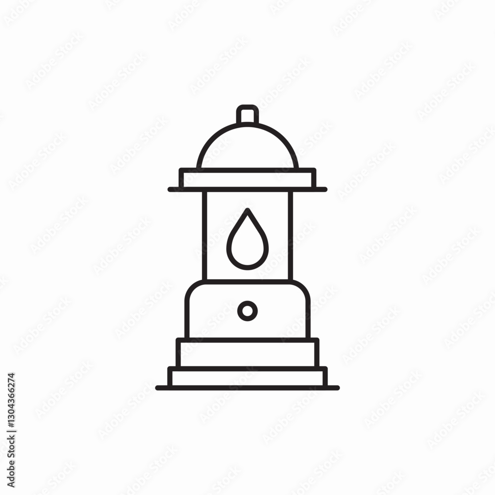Fire hydrant emergency water icon vector sign Fire hydrant emergency water icon vector sign