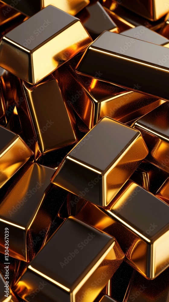 Stack of Shiny Golden Bars Representing Wealth and Treasure Metallic Financial Investment Concept Stack of Shiny Golden Bars Representing Wealth and Treasure Metallic Financial Investment Concept