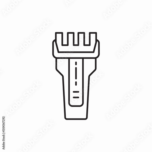 Electric razor shaving device icon vector sign
