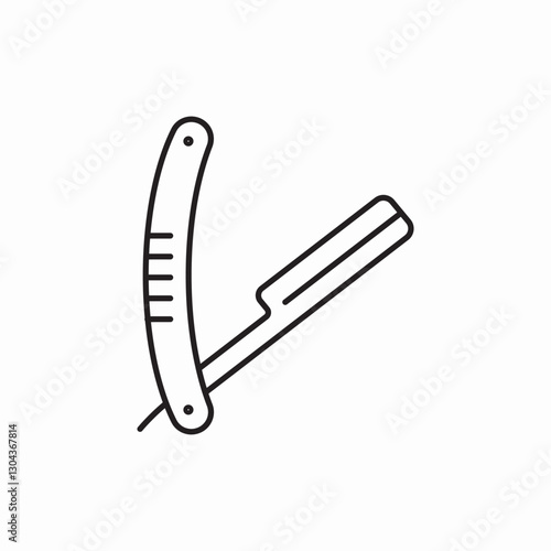 razor blade icon vector sign