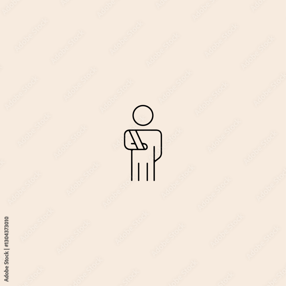 injury, accident icon flat vector design. injury, accident icon flat vector design.