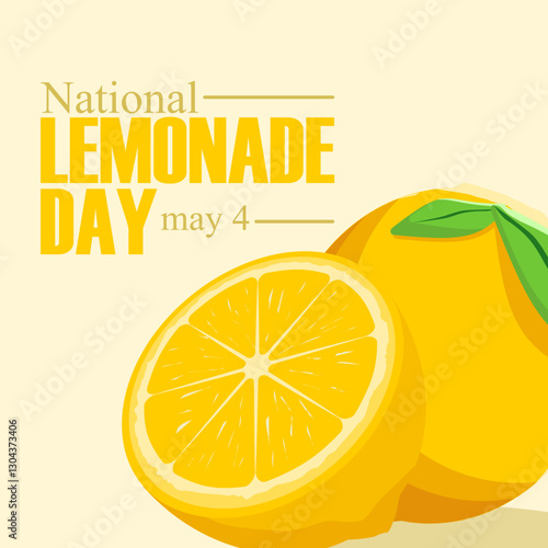 vector graphic of national lemonade day ideal for national lemonade day celebration
