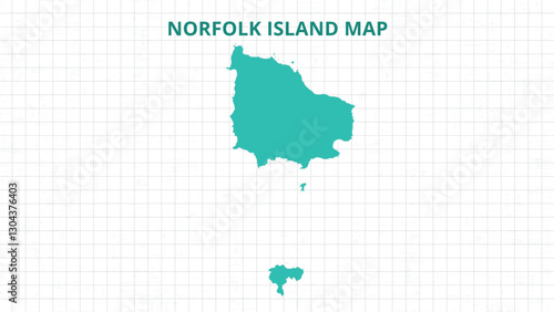 A Map highlighting Norfolk Island Map, Norfolk Island modern map with Grey Color Hi detailed Vector, geographical borders