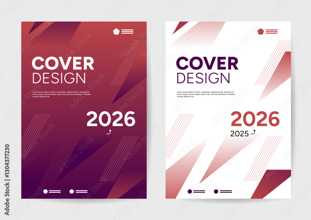 Fototapeta premium Modern Cover Design Templates for Business with Abstract Geometric Patterns
