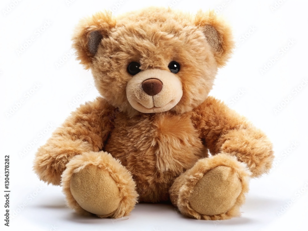 Adorable Teddy Bear on White Background - High-Resolution Stock Photo Adorable Teddy Bear on White Background - High-Resolution Stock Photo