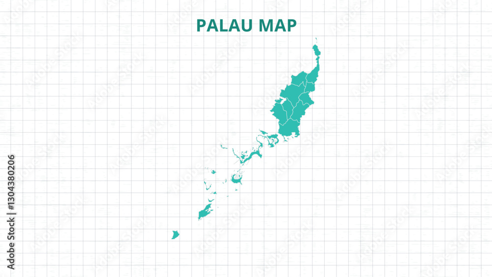A Map highlighting Palau Map, Palau modern map with Grey Color Hi detailed Vector, geographical borders A Map highlighting Palau Map, Palau modern map with Grey Color Hi detailed Vector, geographical borders