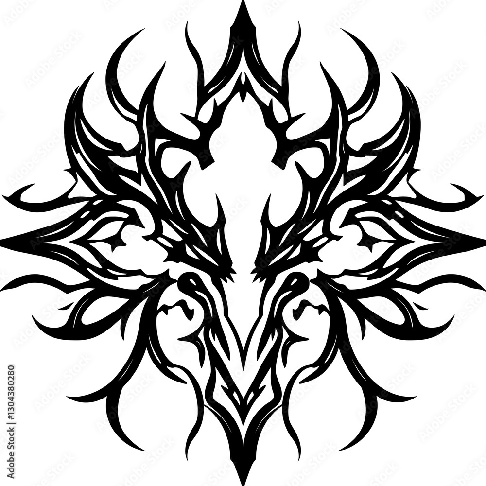 Fototapeta premium Abstract Tribal Tattoo Art