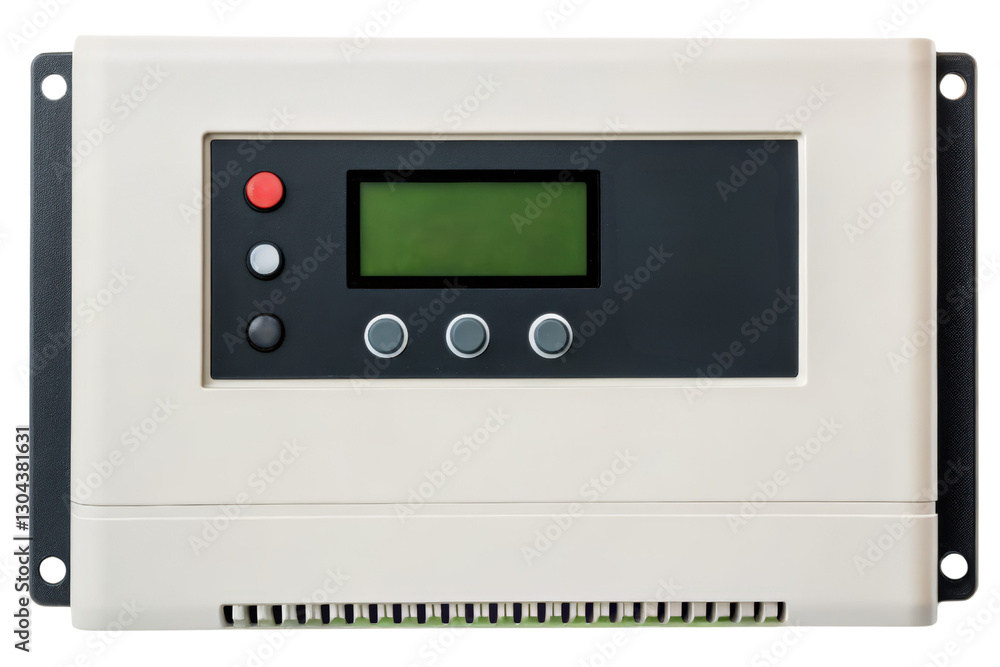 Obraz premium Control panel with LCD screen isolated with transparent background