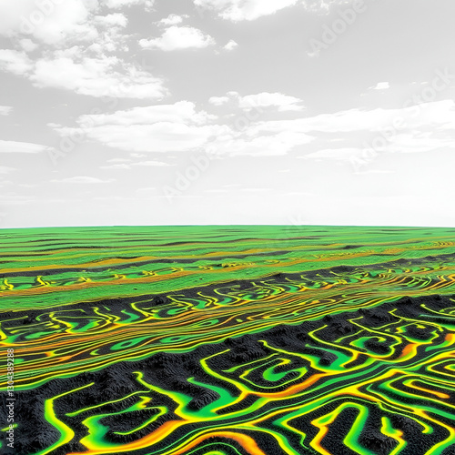 The GPR is a noninvasive method used in geophysics. It is based on the analysis of electromagnetic waves transmitted into the ground reflections. photo