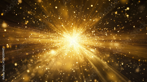 Golden Explosion – Radiant Light Burst