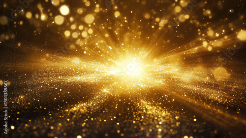 Golden Explosion – Radiant Light Burst
