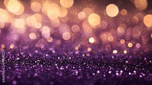 Mystical Purple Bokeh – Soft Glittering Particles