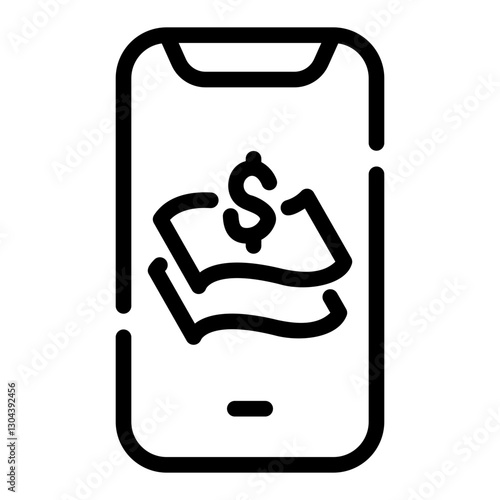 online payment Line Icon