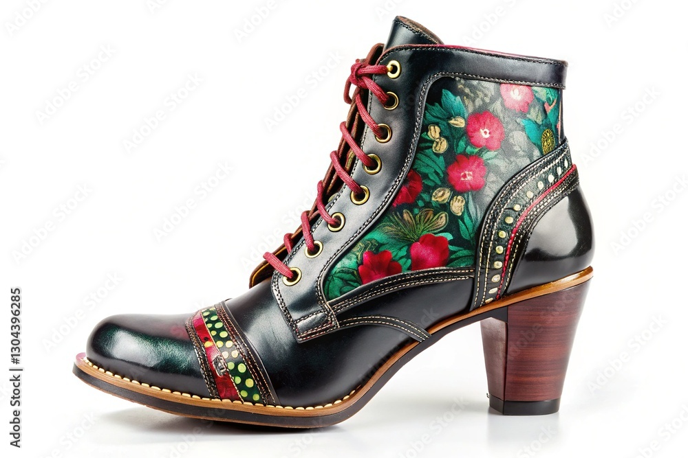 custom made wallpaper toronto digitalVintage Black Leather Ladies Boots, Stylish Retro Footwear