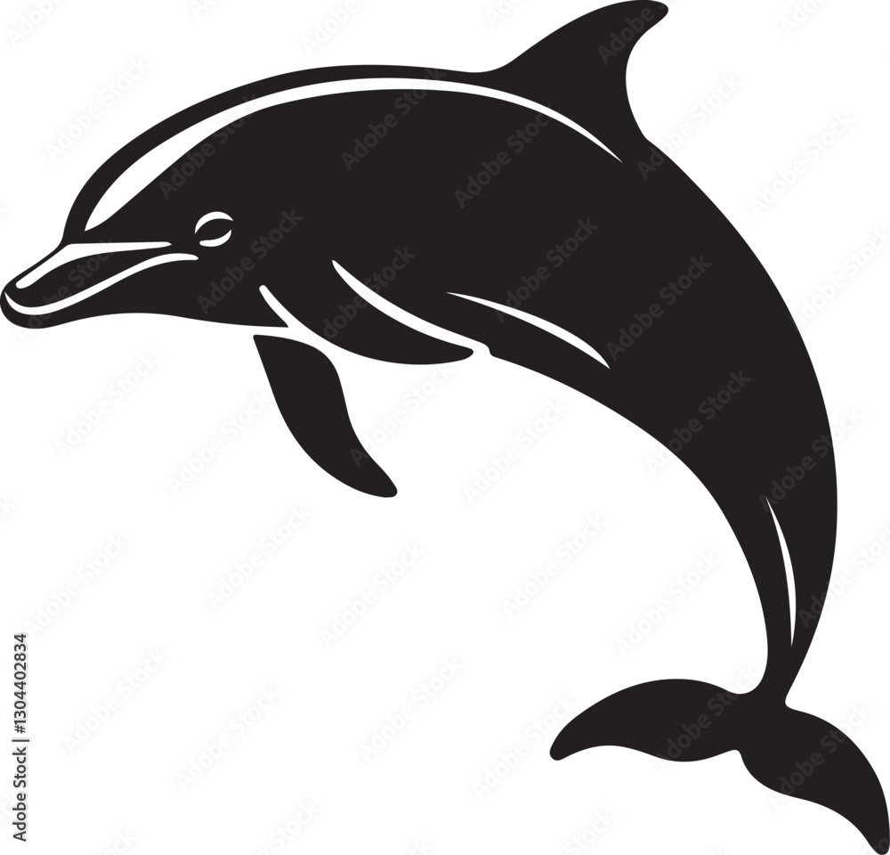 Fototapeta premium Graceful Dolphins: The Elegance of Underwater Ballet 