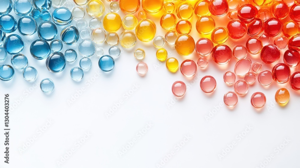 A vibrant array of translucent fish oil capsules, each a miniature jewel, gleams against a pristine white backdrop, inviting you to explore the world of omega-3 fatty acids and unlock the door to A vibrant array of translucent fish oil capsules, each a miniature jewel, gleams against a pristine white backdrop, inviting you to explore the world of omega-3 fatty acids and unlock the door to