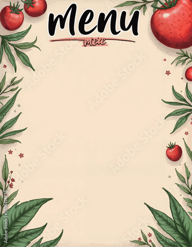 Food menu Perfect for Restaurants, Cafes, hotel, and Takeaway Menus template