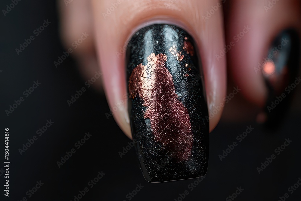 Obraz premium Grunge-Themed Manicures as Creative Expression