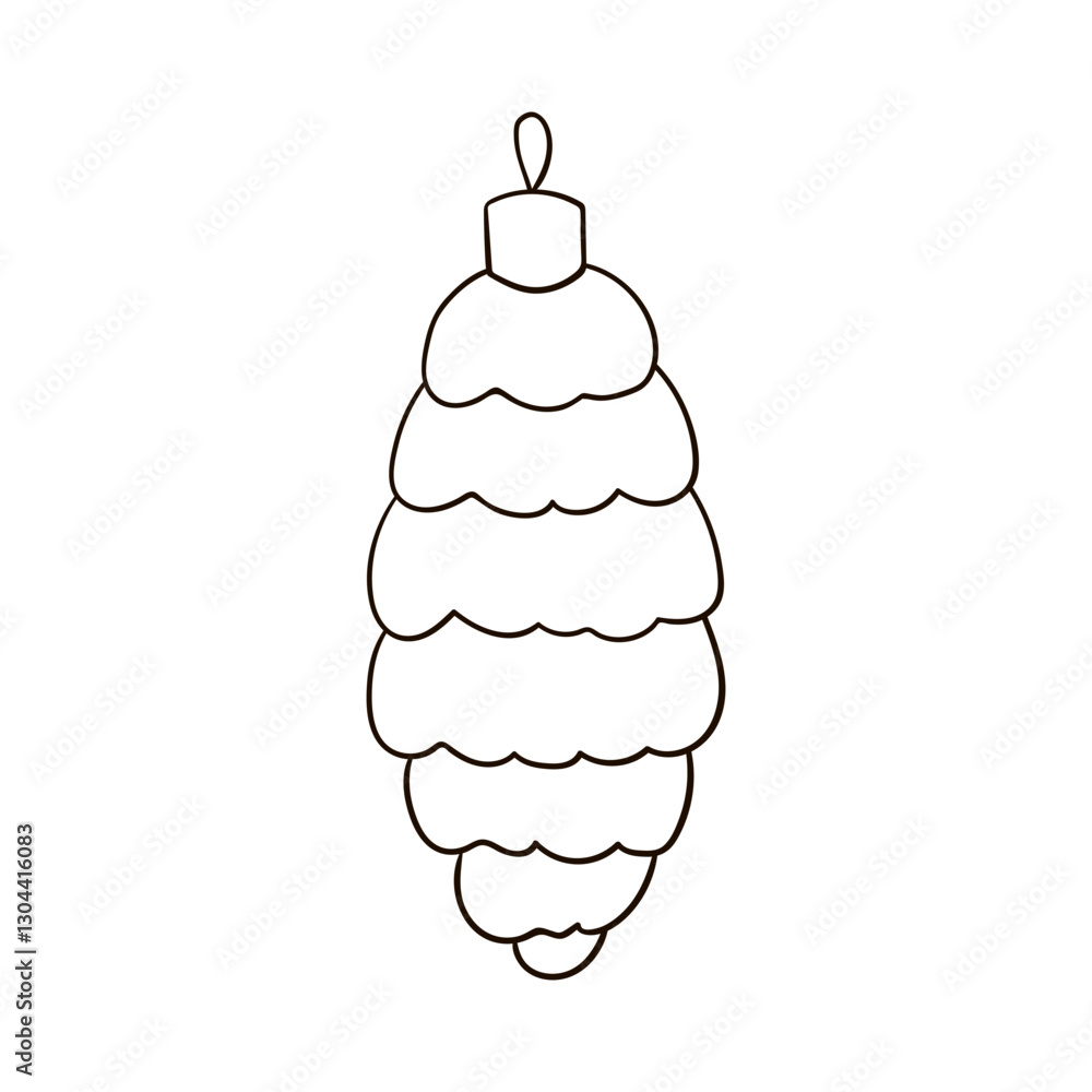 Element of home decor, scrapbooking. Christmas