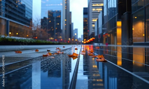 Autumn Reflections in the City