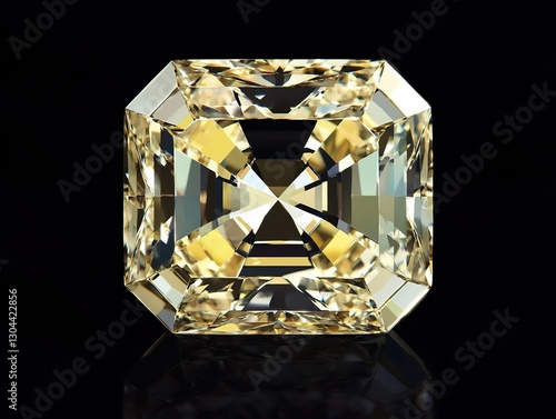 White diamond on black background
