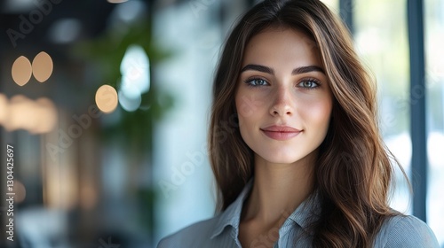 Wallpaper Mural Young Professional in Focus: Serene Office Portrait
 Torontodigital.ca