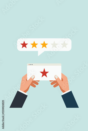 Customer Giving Negative Feedback and One-Star Rating for Online Reputation