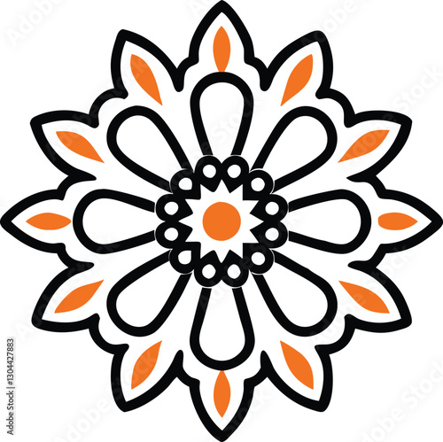 abstract flower design