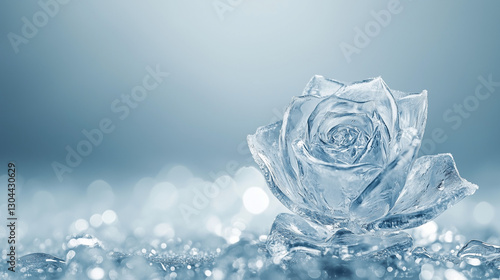 Frosty Bloom: A close-up sh...