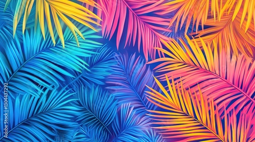 Сolorful tropical leaves	
