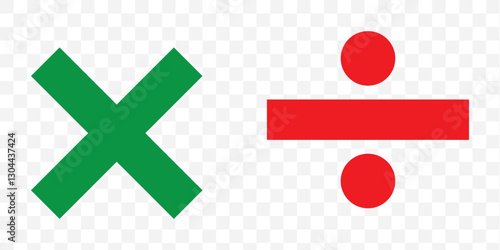 plus and minus icon on transparent Background. EPS 10.