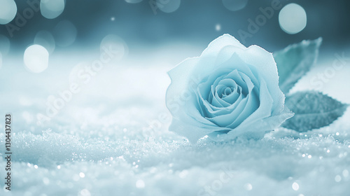 Icy Whisper: A delicate blu...